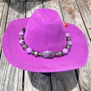 Purple cowgirl hat